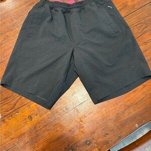 Birddogs Black Athletic Shorts Lightweight Relaxed Fit